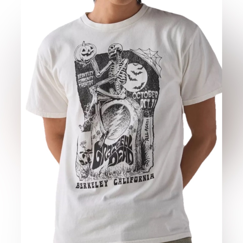 Grateful Dead Shirt Tee Small Mens Halloween Rock Band Concert Nostalgiacore NWT - Picture 3 of 16